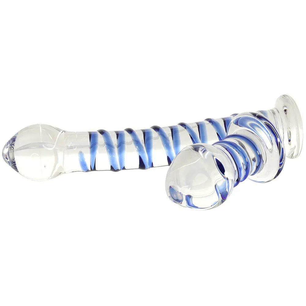 Electric Eel  gläs Double Penetration Swirly Dildo &amp; Plug Set