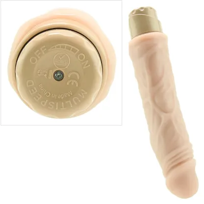 Blush  Dr. Skin 8.5 Inch Vibe 10 in Beige-Seduce Mart