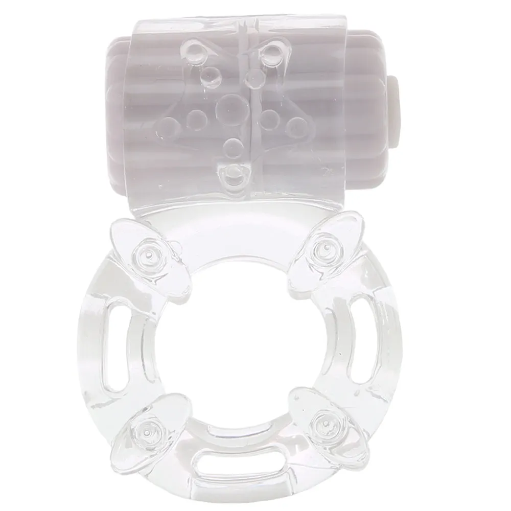 Screaming O  BigO Rechargeable Vibe Ring in Clear-Seduce Mart
