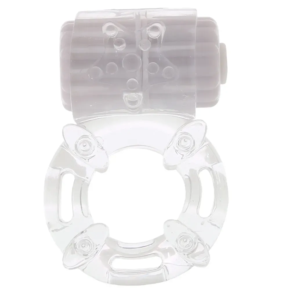 Screaming O  BigO Rechargeable Vibe Ring in Clear-Seduce Mart