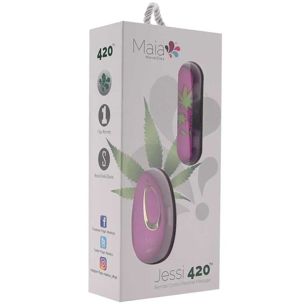 Maia  Jessi 420 Remote Mini Bullet Vibe in Purple-Seduce Mart