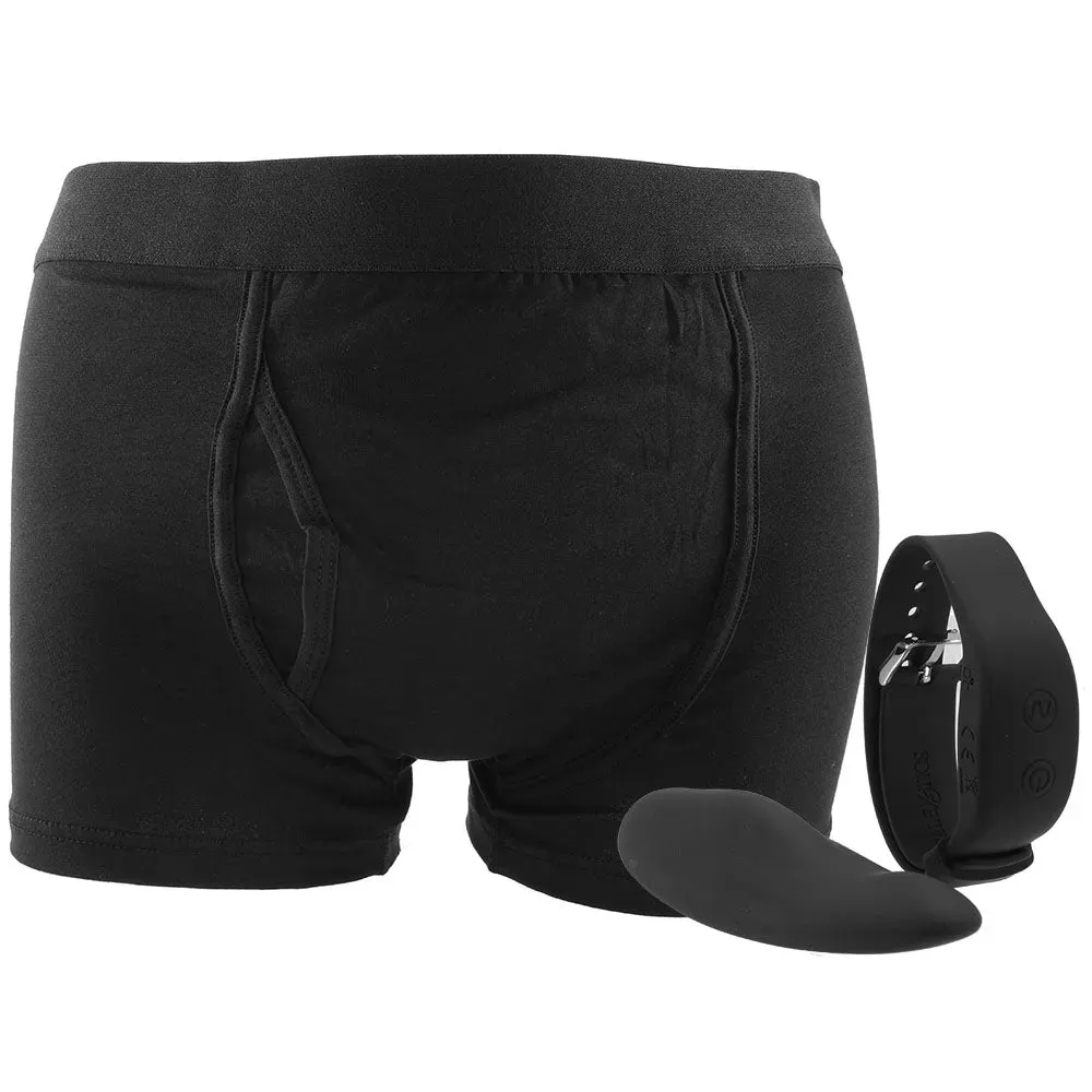 CalExotics  Remote Control Boxer Brief &amp; Vibe Set in M/L-Seduce Mart