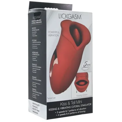 XR Brands  Lickgasm Kiss &amp; Tell Dual Mini Vibe-Seduce Mart