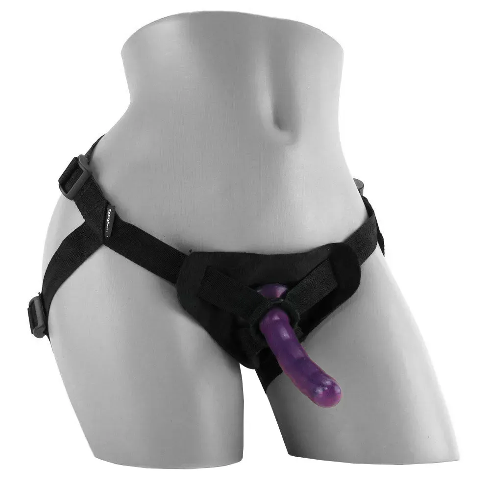 Doc Johnson  Vac-U-Lock Vibrating Harness Set in Chocolate-Seduce Mart