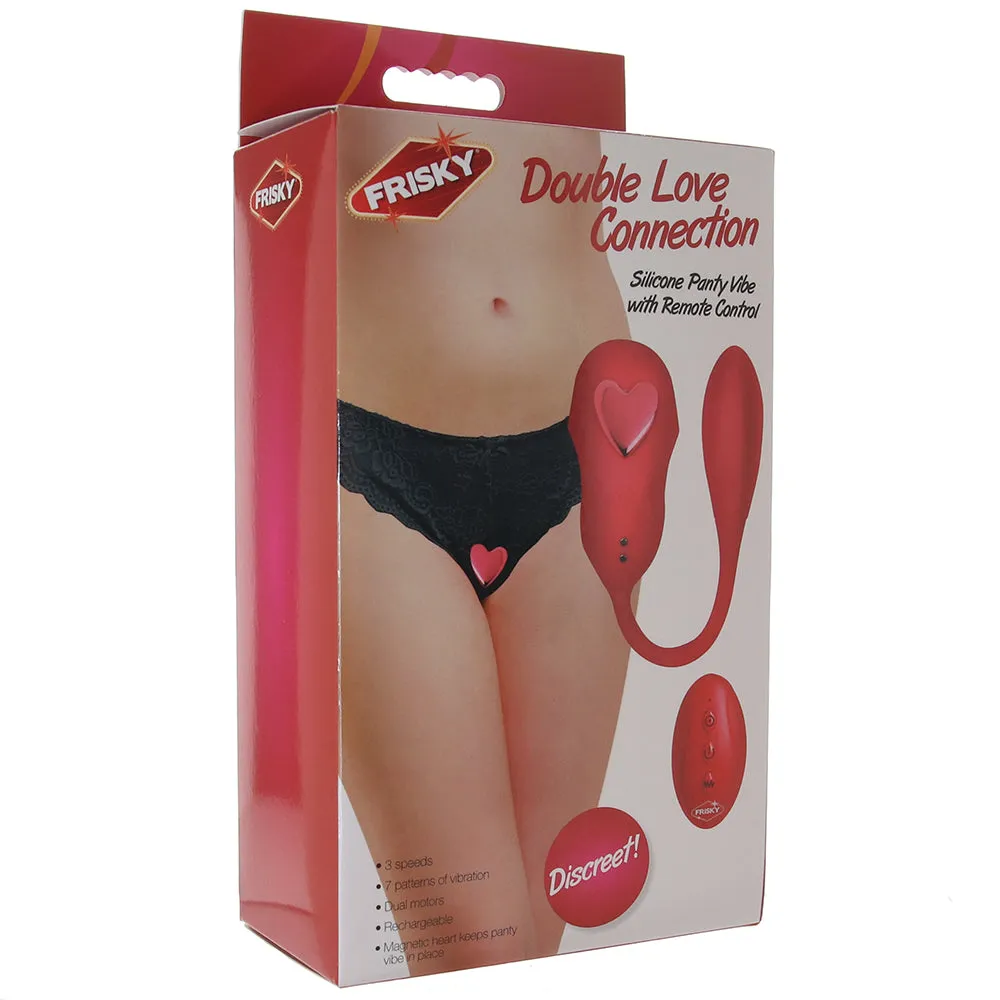XR Brands  Frisky Double Love Connection Panty Vibe-Seduce Mart