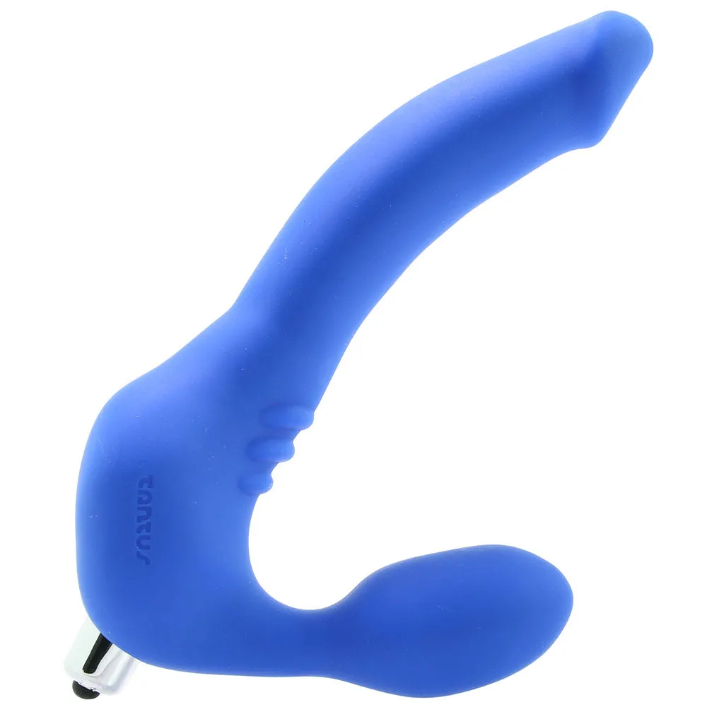 Tantus  Strapless Slim Silicone Double Dildo in Blue-Seduce Mart