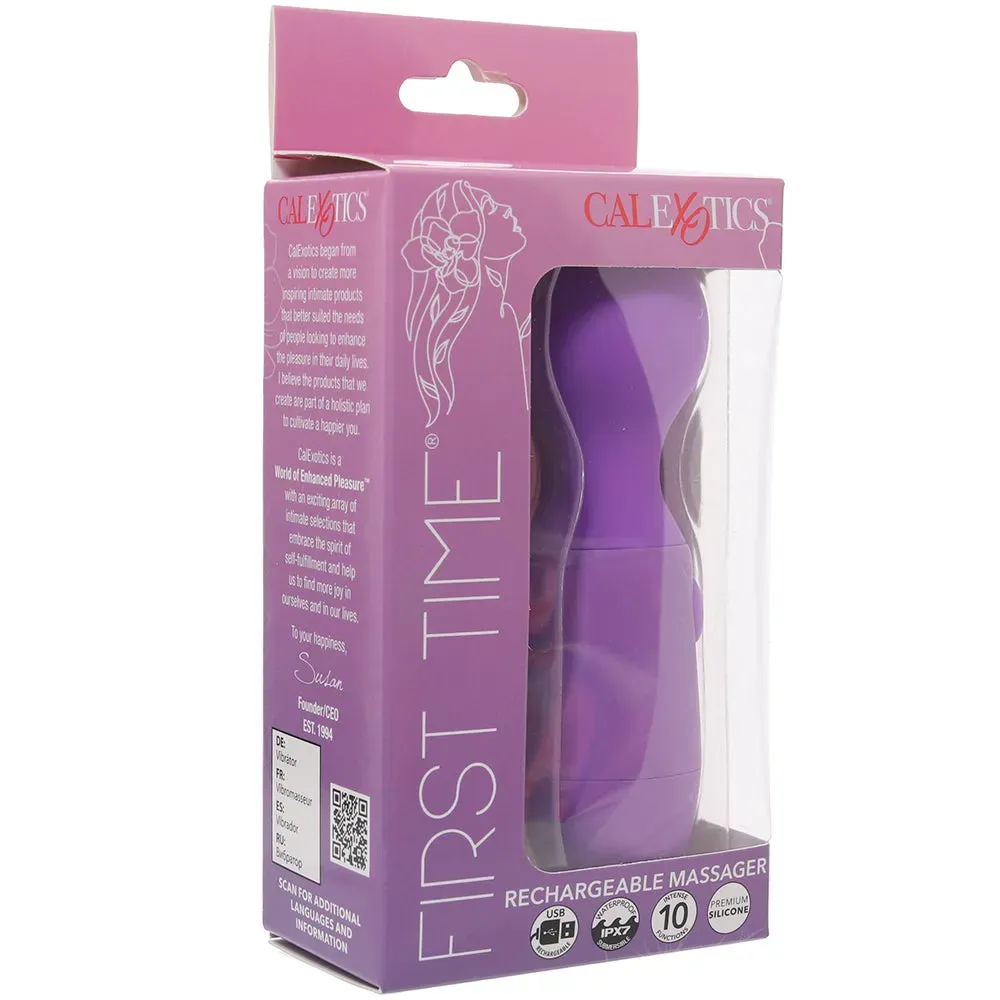CalExotics  First Time Rechargeable Massager in Purple-Seduce Mart