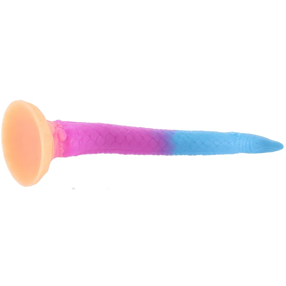 XR Brands  Creature Cocks Makara Glow in the Dark Snake Dildo