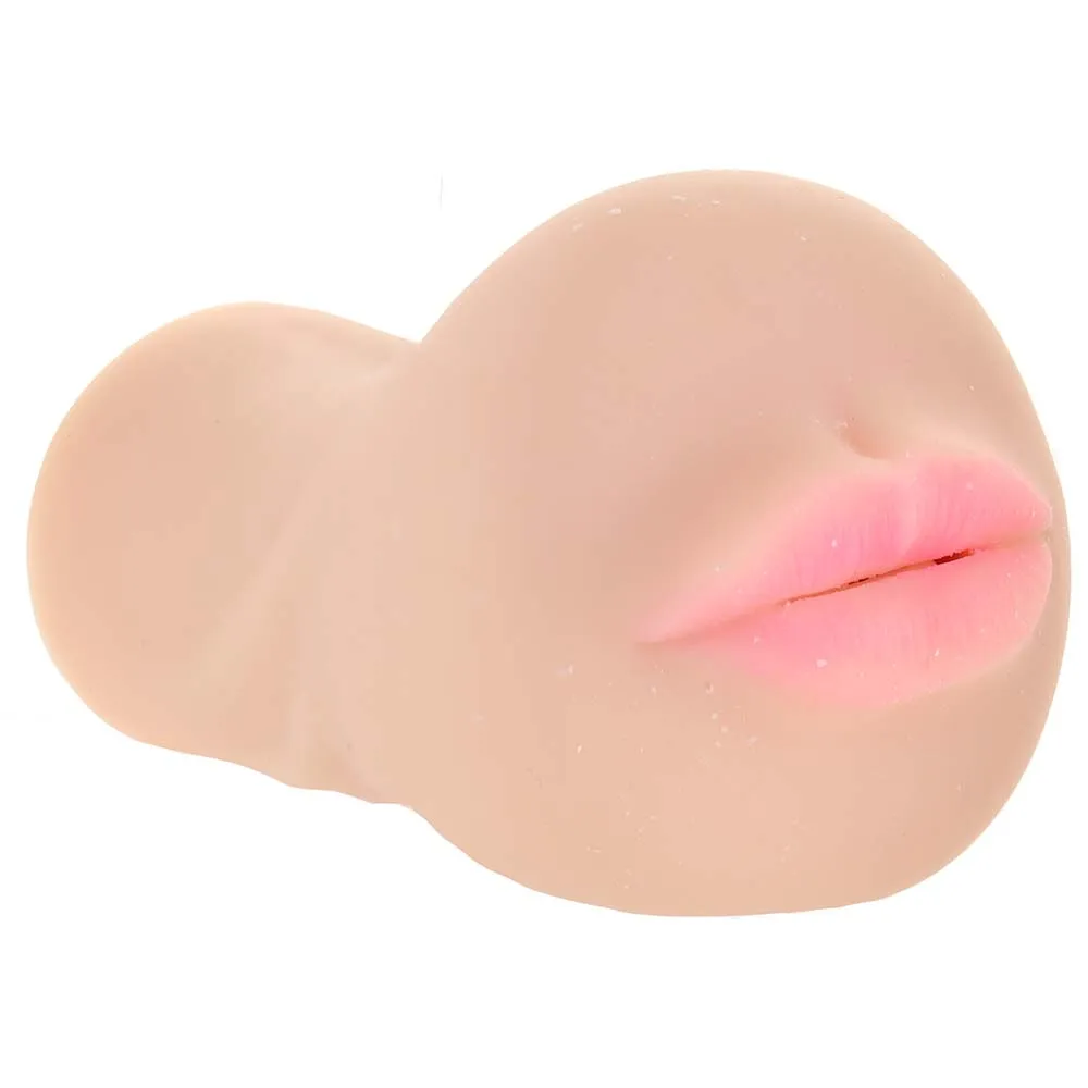 CalExotics  Stroke It Anatomical Mouth Stroker in Ivory