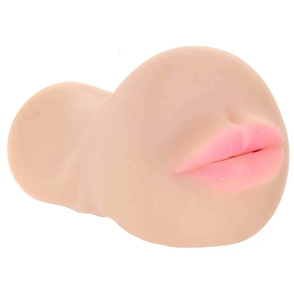 CalExotics  Stroke It Anatomical Mouth Stroker in Ivory