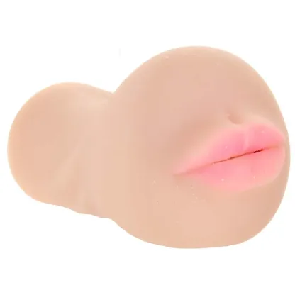 CalExotics  Stroke It Anatomical Mouth Stroker in Ivory