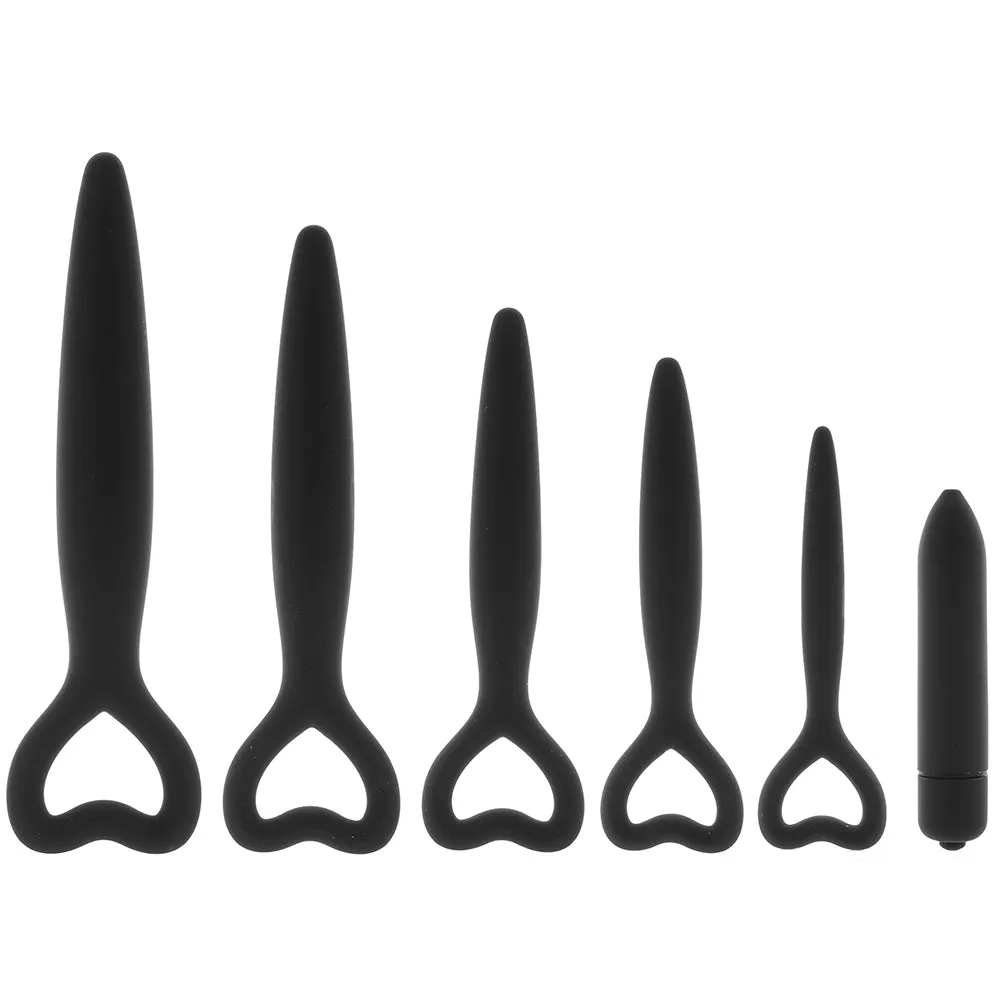 Shots Toys  Ouch! Silicone Vaginal Dilator Set and Bullet in Black-Seduce Mart