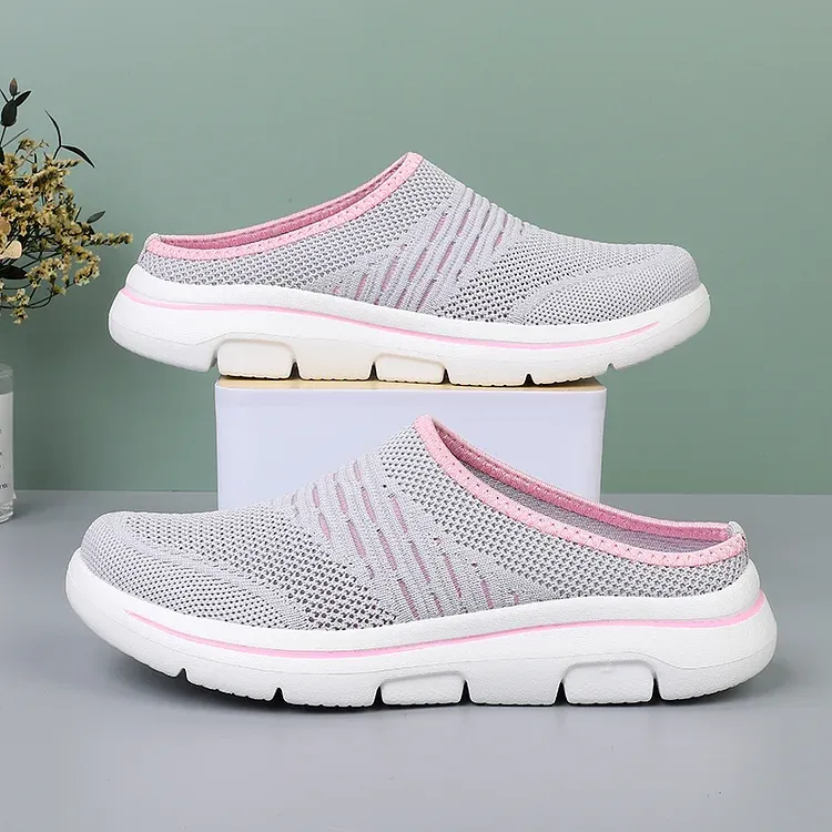 WOMEN'S BREATHABLE SOFT SOLE CASUAL HALF SLIPPERS