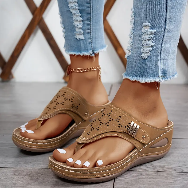 🔥Last Day Promotion 50% OFF - Women's Casual Slope Heel Orthopaedic Sandals