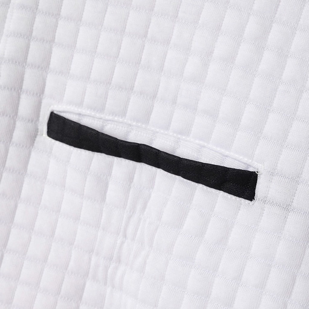 Men's Waffle Polo Shirts Textured Sports & Outdoor Casual Quarter Zip Long Sleeve Fashion Comfortable Zip Up Pocket Spring &  Fall Cross-Seasons Fall & Winter Black White Navy Blue Purple Orange 2025 - $22.99 &ndash;P2