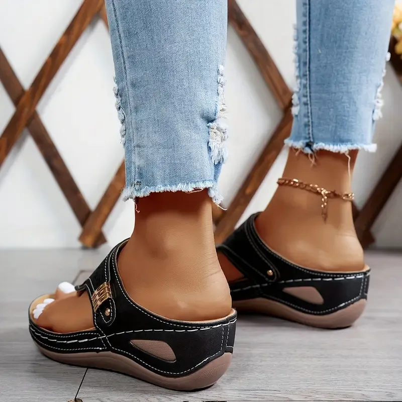 🔥Last Day Promotion 50% OFF - Women's Casual Slope Heel Orthopaedic Sandals