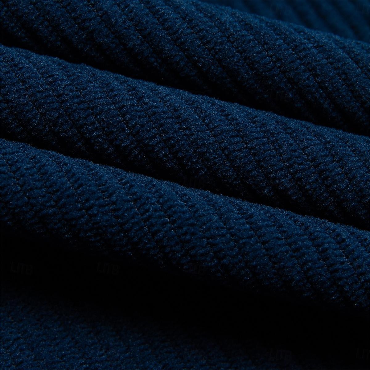 Men's Corduroy Shirt Tee Top Long Sleeve Shirt Long Sleeve Zip Fall Winter Color Block Daily Textured Casual Zip Up Oversized Loose Outdoor Street Causal Light Blue Black Dark Blue Top Tee for Men 2025 - $23.99 –P6