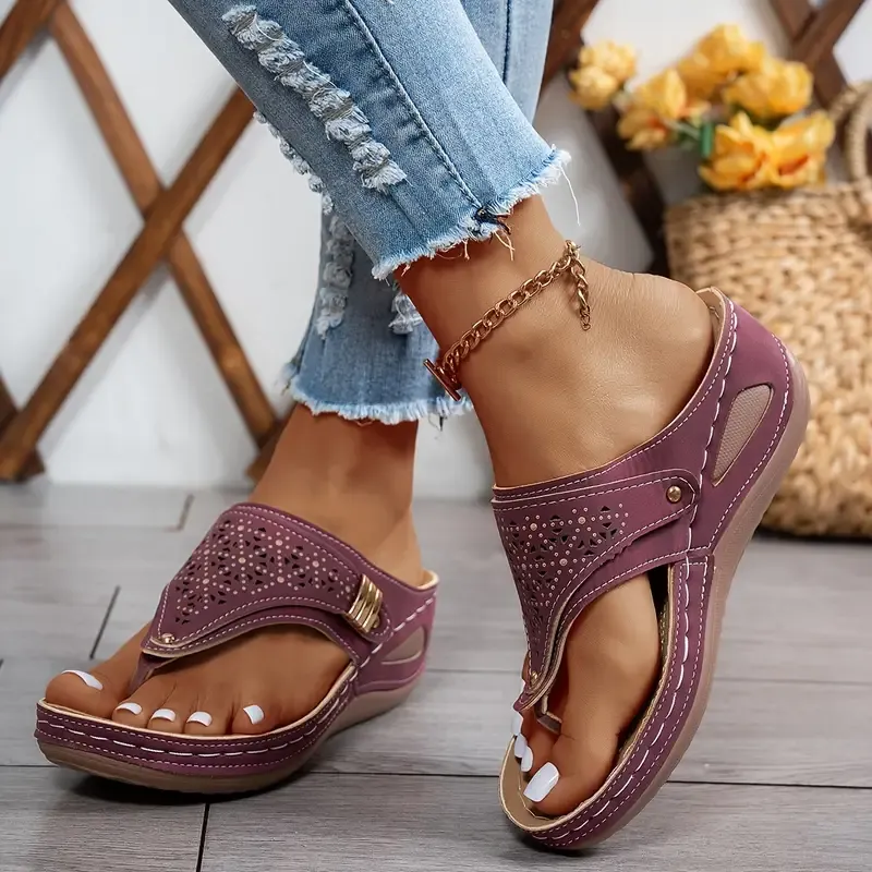 🔥Last Day Promotion 50% OFF - Women's Casual Slope Heel Orthopaedic Sandals