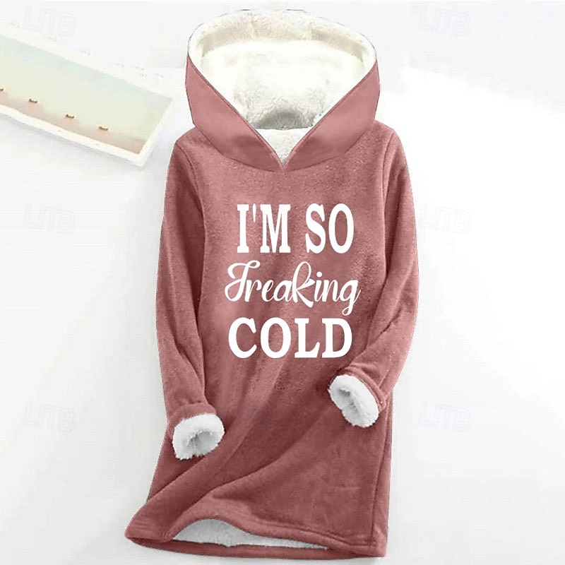 Women's Hoodie Sweatshirt Pullover Sherpa Letter Casual Sports Print Warm Fuzzy Comfrt Hoodie Long Sleeve Top Micro-elastic Fall & Winter Comfrt Breathable Soft Fabric 2025 - $28.99 –P4