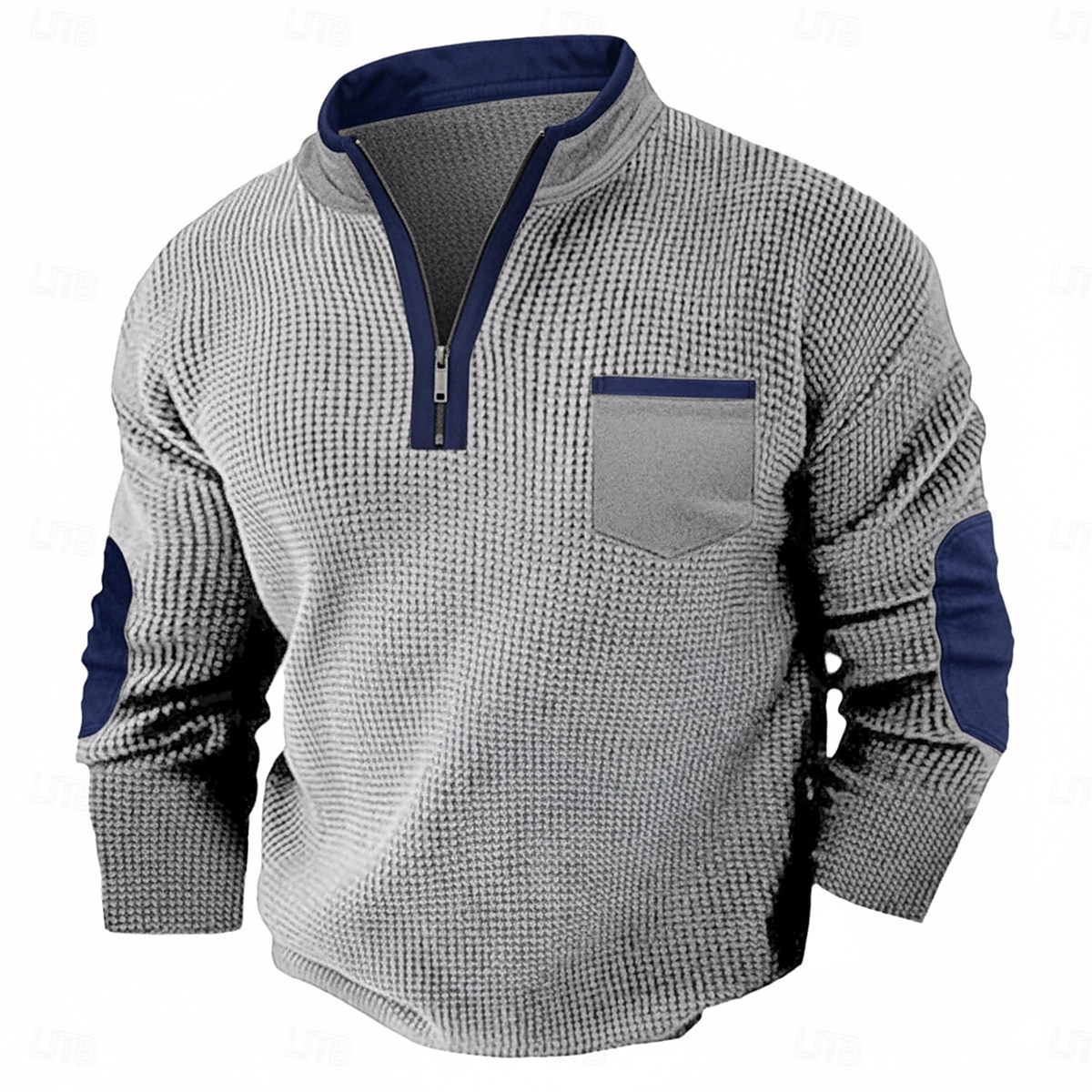 Men's Waffle T-shirt T Shirt Waffle Henley Shirt Long Sleeve Half Zip Fall Fall & Winter Solid Color Patchwork Traditional / Vintage Casual Patchwork Color Block Outdoor Home Sports & Outdoor Blue 2025 - $22.99 –P3
