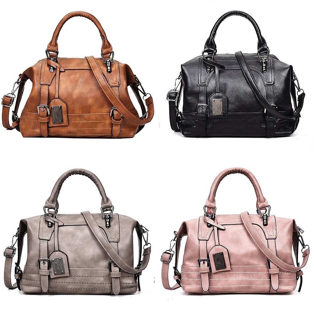 Women's Faux Leather Satchel Handbag - Perfect for Daily Use, Work, and Travel 2026 - $26.99 &ndash;P7
