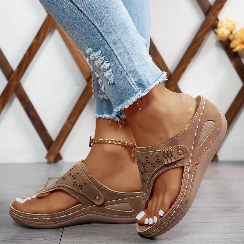 🔥Last Day Promotion 50% OFF - Women's Casual Slope Heel Orthopaedic Sandals