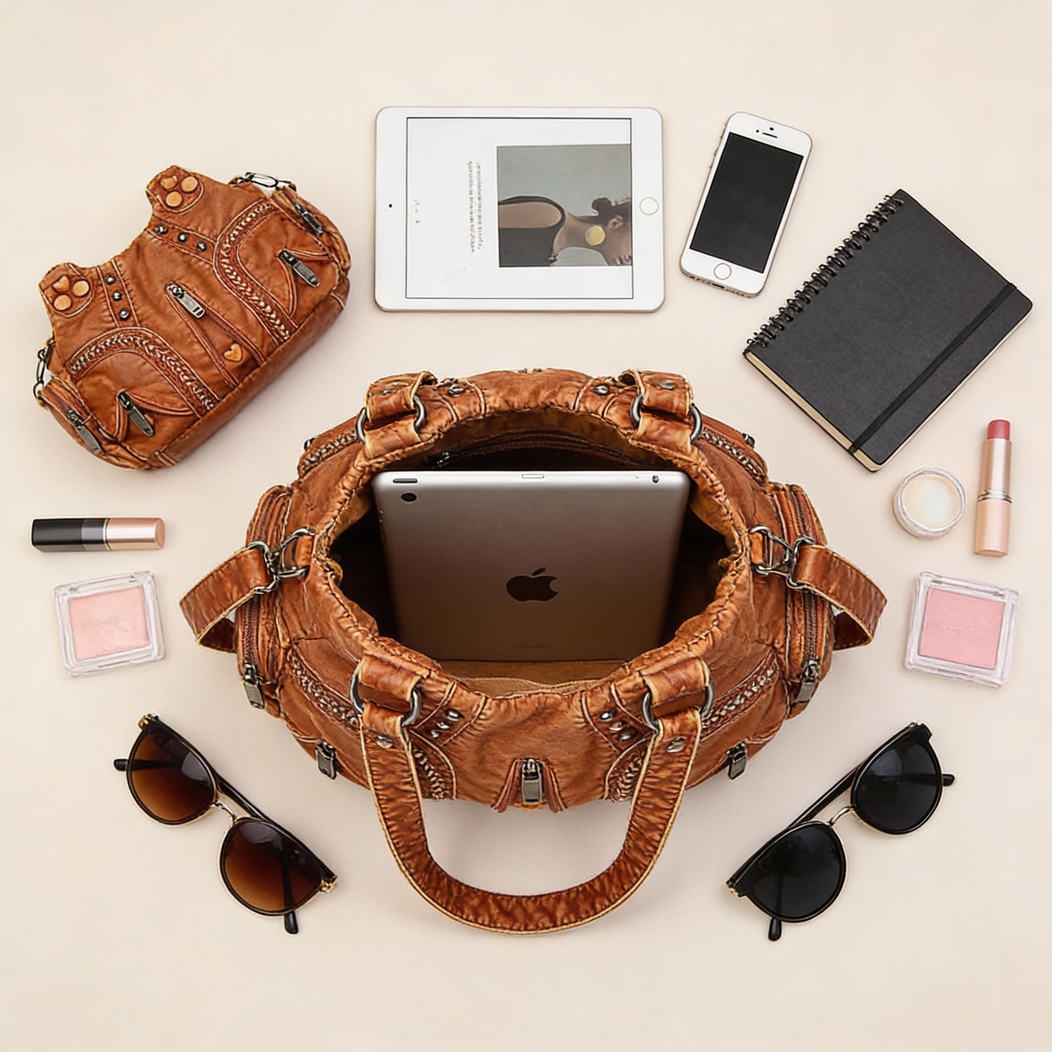 Timeless Vintage Design Shoulder Bag