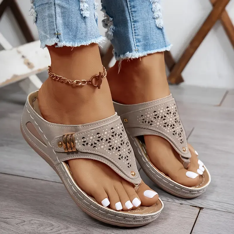 🔥Last Day Promotion 50% OFF - Women's Casual Slope Heel Orthopaedic Sandals