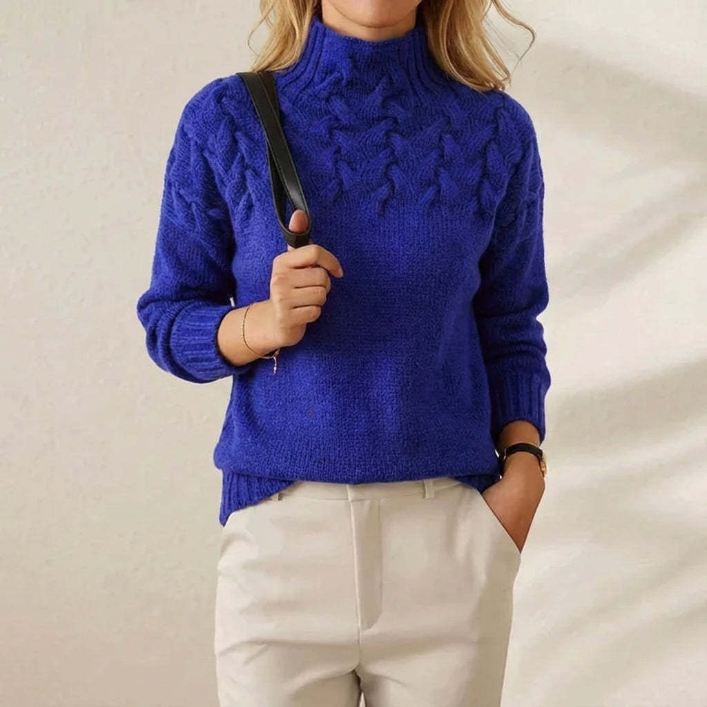 Cashmere Cable Knit Turtleneck