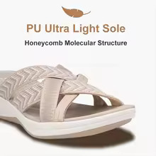 👍 🌹 Trendy Solid Color Comfortable Massage Sports Sandals, Wear Resistance Non Slip Outdoor Slides, Casual Versatile Breathable Beach Slippers