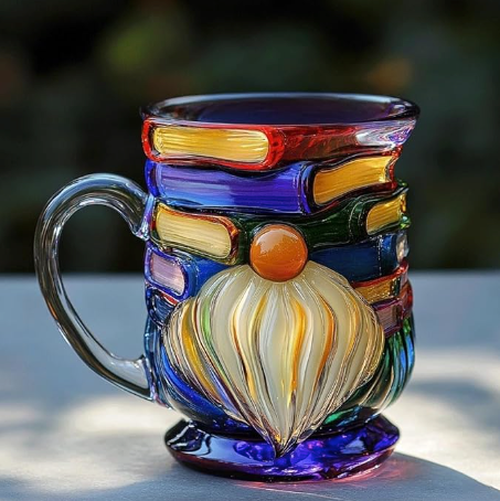 Handcrafted 3D Dwarf Mug for Book Lovers