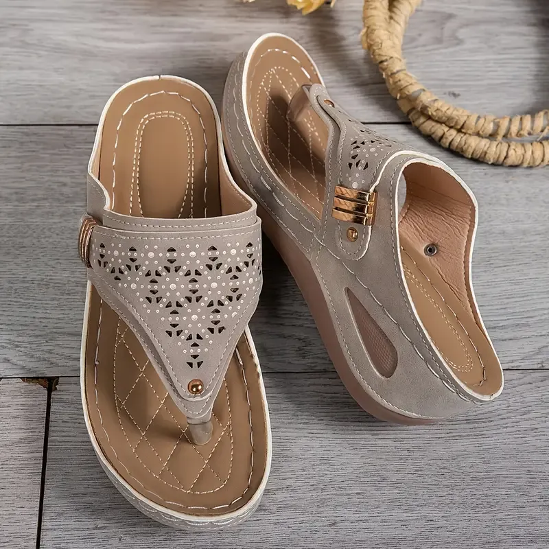 🔥Last Day Promotion 50% OFF - Women's Casual Slope Heel Orthopaedic Sandals