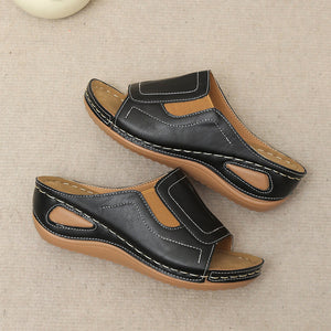 😍Last Day 50% OFF😍 - Women's Slope Heel Leather Sandals