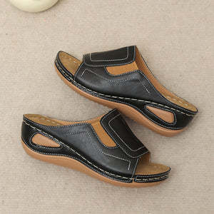 😍Last Day 50% OFF😍 - Women's Slope Heel Leather Sandals