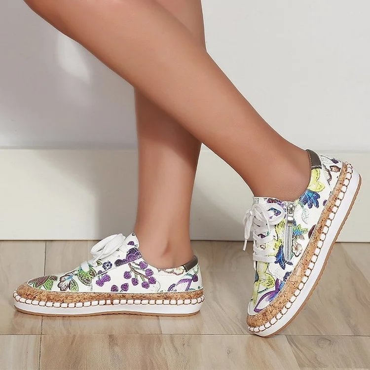 Last Day Promotion 50% OFF - Orthopedic Flower Women's Shoes