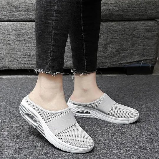 Women's Air Cushion Slip-On Breathable Orthopedic Walking Shoes