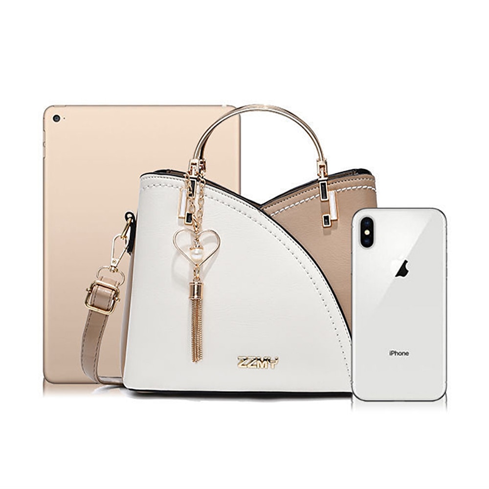 Women's Navy Blue and Pink Handbag with Heart Tassel Charm &ndash; Elegant Faux Leather Crossbody and Tote Bag for Everyday Use 2026 - $32.99 &ndash;P2