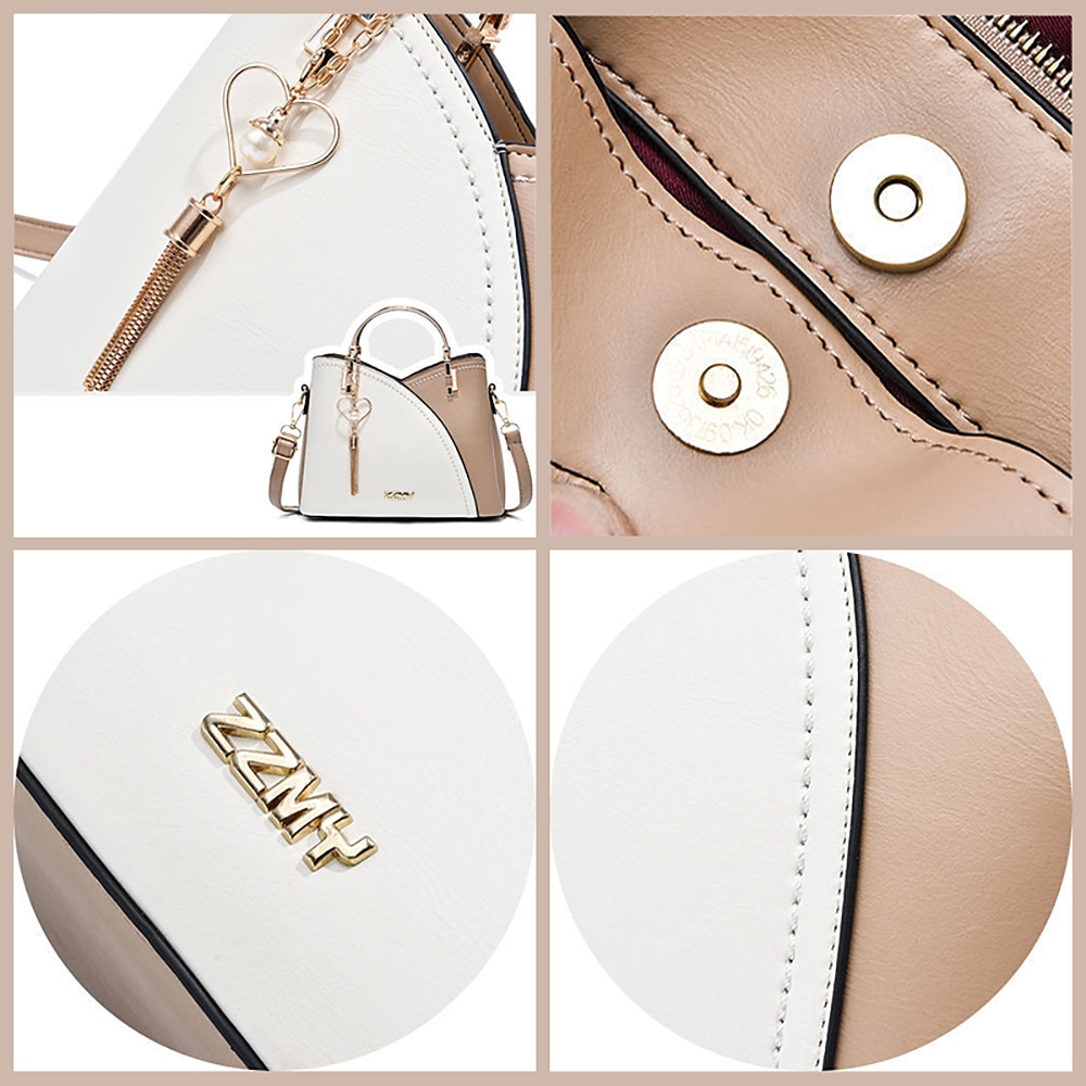 Women's Navy Blue and Pink Handbag with Heart Tassel Charm &ndash; Elegant Faux Leather Crossbody and Tote Bag for Everyday Use 2026 - $32.99 &ndash;P10