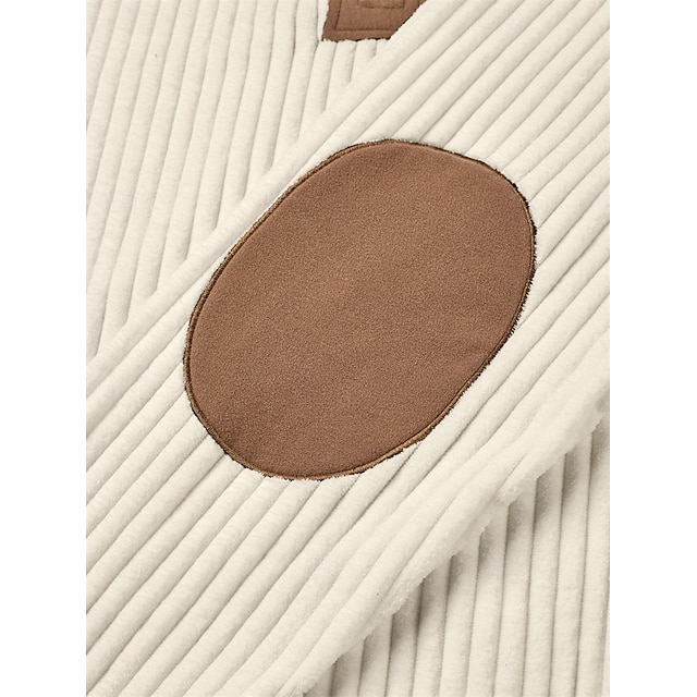 Men's Polo Polo Shirts Vacation Street Quarter Zip Long Sleeve Fashion Basic Color Block Jacquard Patchwork Fall & Winter Regular Fit Black White Army Green Apricot Polo