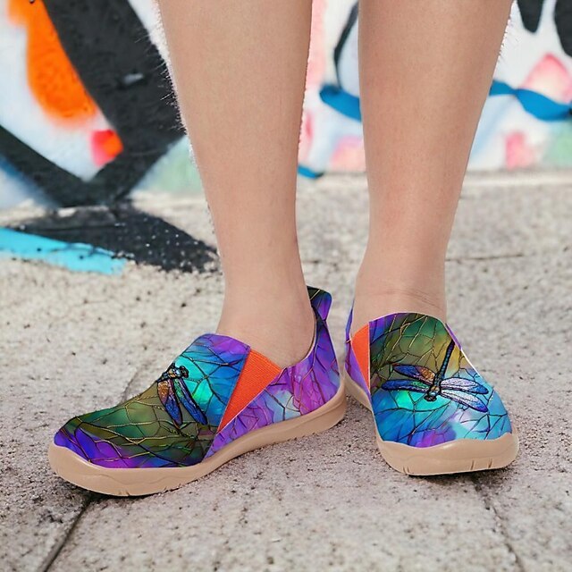 Women's Sneakers Flats Slip-Ons Print Shoes Slip-on Sneakers