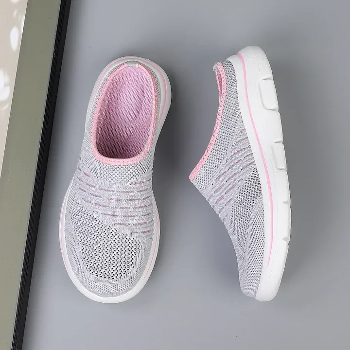 WOMEN'S BREATHABLE SOFT SOLE CASUAL HALF SLIPPERS