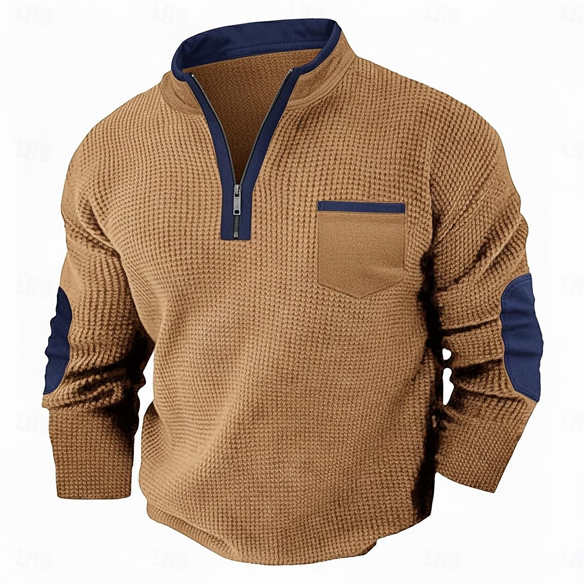 Men's Waffle T-shirt T Shirt Waffle Henley Shirt Long Sleeve Half Zip Fall Fall & Winter Solid Color Patchwork Traditional / Vintage Casual Patchwork Color Block Outdoor Home Sports & Outdoor Blue 2025 - $22.99 –P7