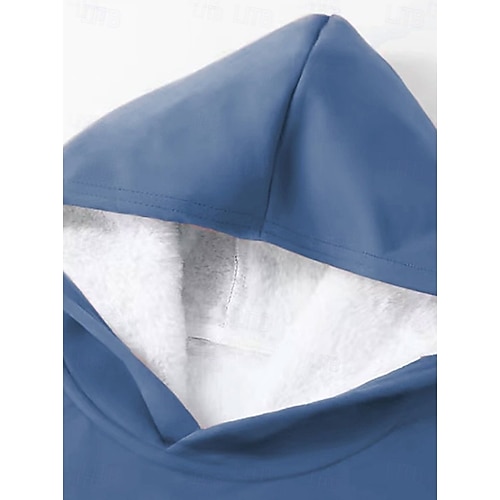 Women's Hoodie Sweatshirt Pullover Sherpa Letter Casual Sports Print Warm Fuzzy Comfrt Hoodie Long Sleeve Top Micro-elastic Fall & Winter Comfrt Breathable Soft Fabric