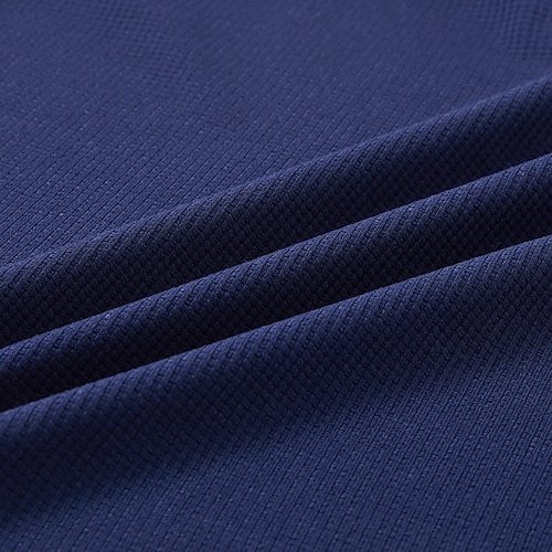 Men's Waffle Polo Shirts Outdoor Causal Fashion Modern Solid Color Textured Knitted Fall & Winter