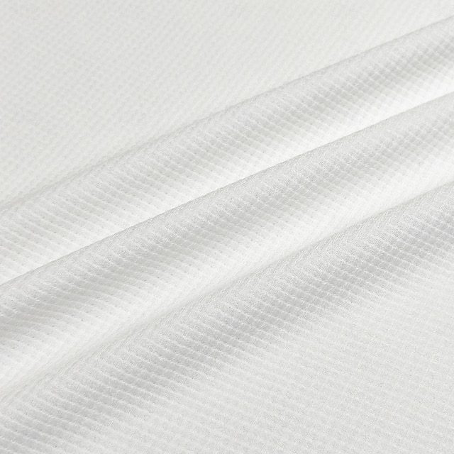 Men's Waffle Polo Shirts School Athleisure Standing Collar Long Sleeve Leisure Plain Zipper Spring Fall Blue Brown Gray Waffle Polo Shirts