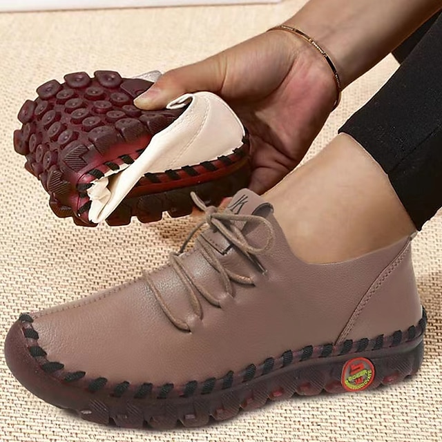 Versatile White Women's Moccasins Casual Shoes - Lightweight Leather w