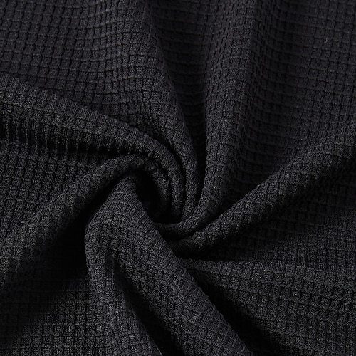 Men's Waffle Cargo Pants Trousers Casual Pants Patchwork Pocket Elastic Waist