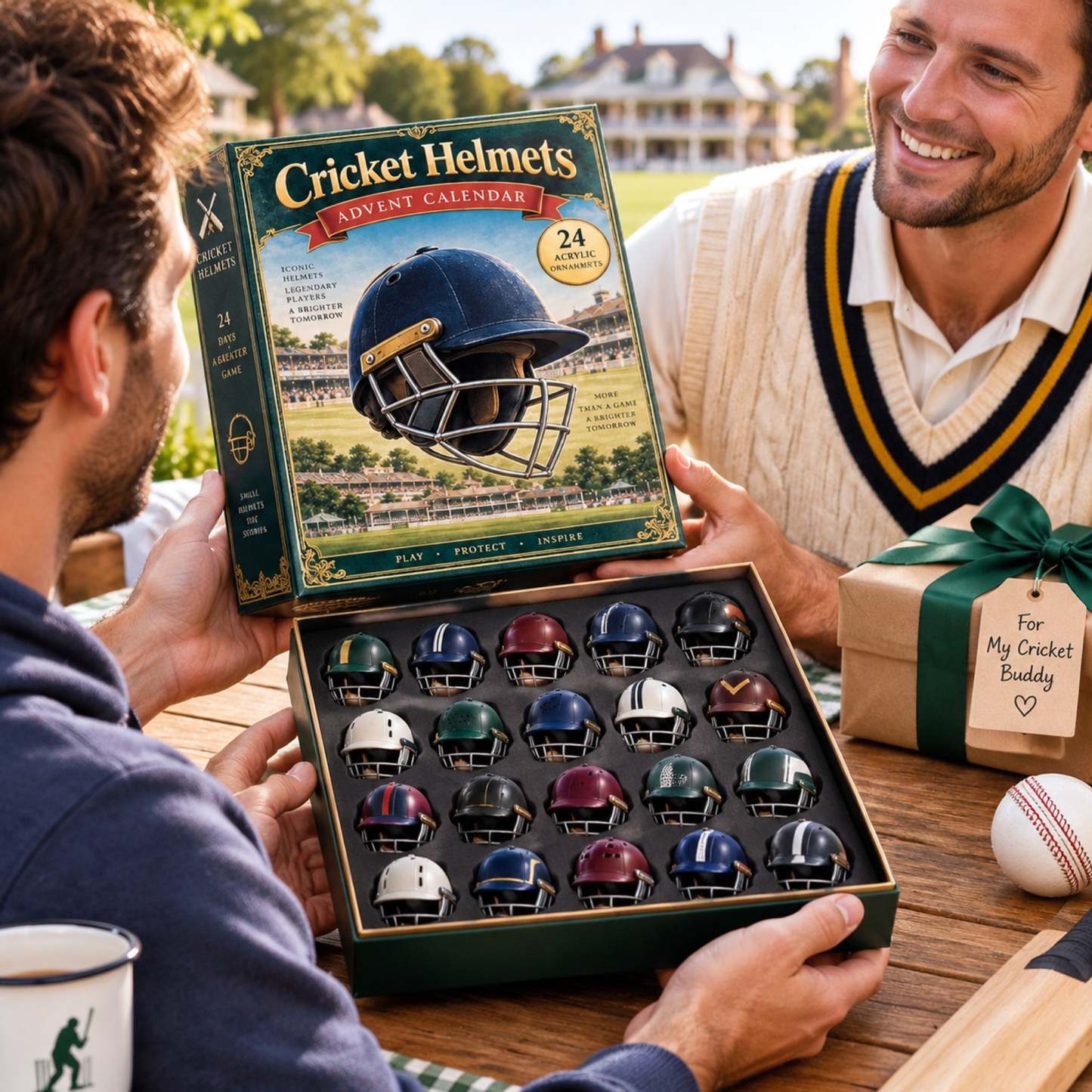 Cricket Helmets Advent Calendar 2026 with 24 acrylic helmet charms – image 4