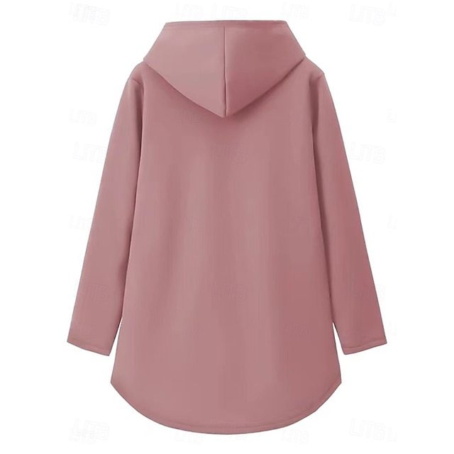 Women's Hoodie Sweatshirt Pullover Sherpa Letter Casual Sports Print Warm Fuzzy Comfrt Hoodie Long Sleeve Top Micro-elastic Fall & Winter Comfrt Breathable Soft Fabric