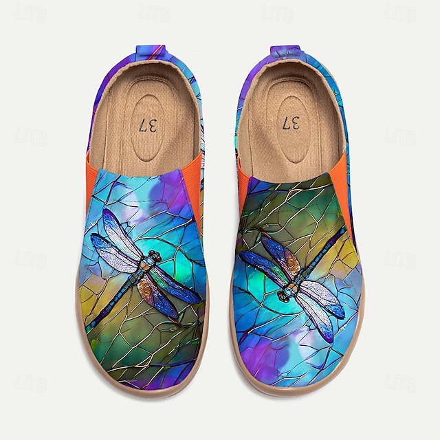 Women's Sneakers Flats Slip-Ons Print Shoes Slip-on Sneakers